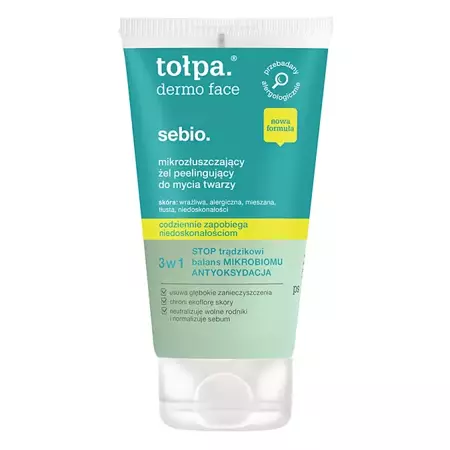 Tołpa - Микроотшелушивающий очищающий гель для лица - Dermo Face Sebio - 150ml