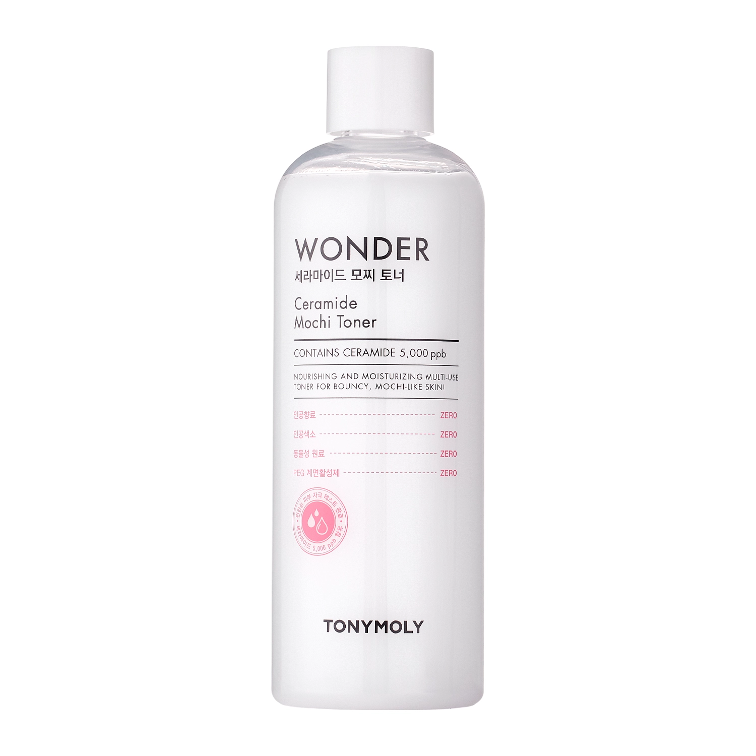 TonyMoly - Wonder Ceramide Mocchi Toner - Увлажняющий тонер для лица с церамидами - 500ml