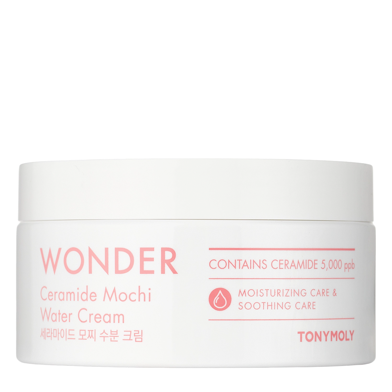 TonyMoly - Wonder Ceramide Mocchi Water Cream - Увлажняющий крем для лица с церамидами - 300ml