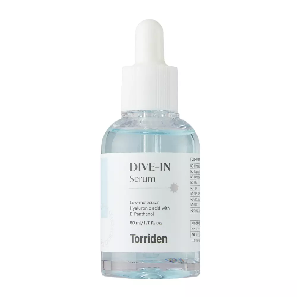 Torriden - Увлажняющая сыворотка с гиалуроновой кислотой - Dive-In - Low Molecule Hyaluronic Acid Serum - 50ml