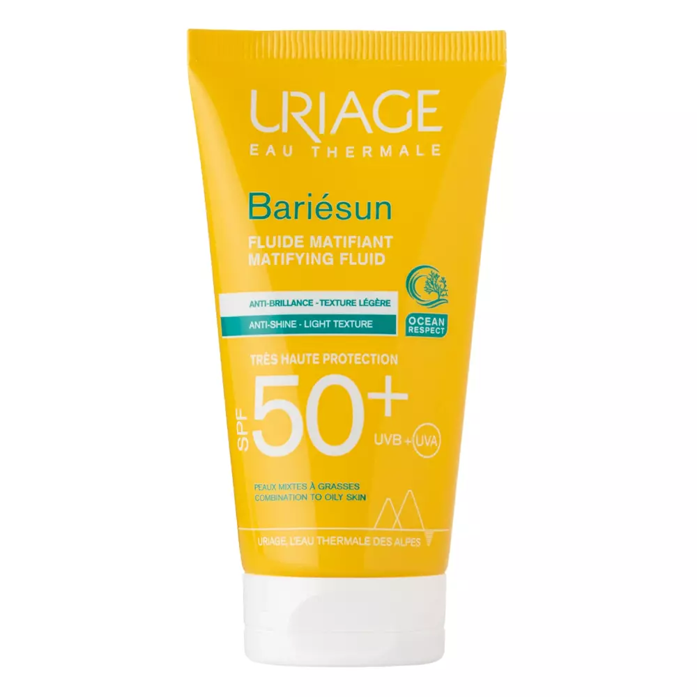 Uriage - Bariesun SPF50+ Matifying Fluid - Матирующий солнцезащитный флюид для лица - 50ml