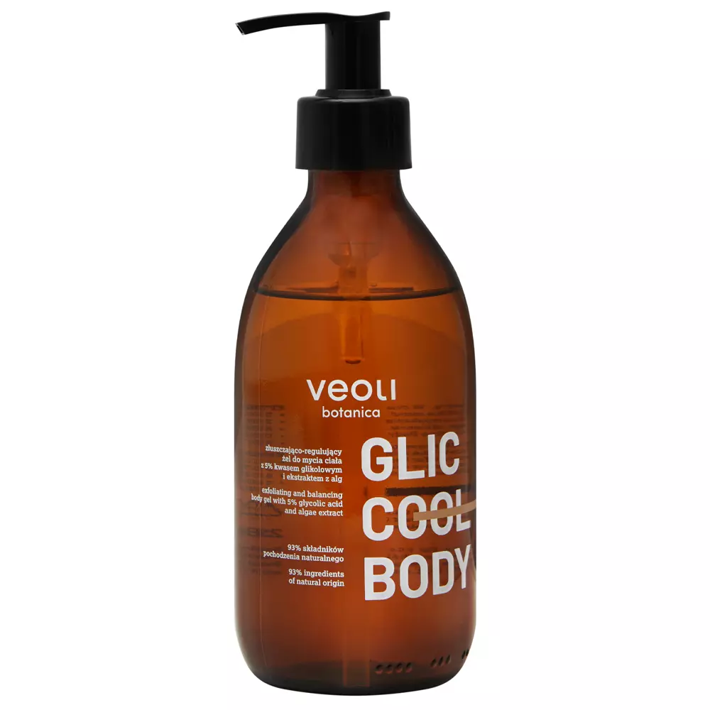 Veoli Botanica - Glic Cool Body - Отшелушивающе-регулирующий гель для душа - 280ml