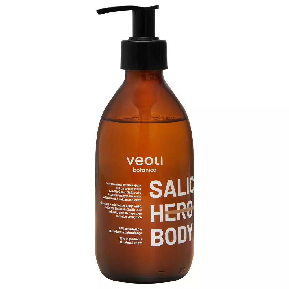 Veoli Botanica - Salic Hero Body - Очищающе-отшелушивающий гель для душа - 280ml