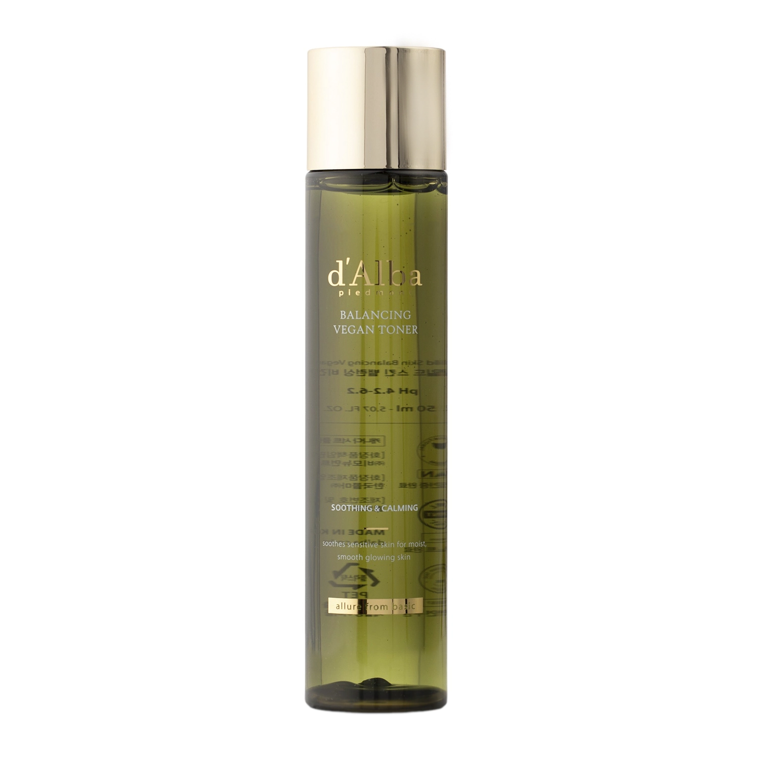 d'Alba - Mild Skin Balancing Vegan Toner - Увлажняющий и успокаивающий тоник для лица - 150ml