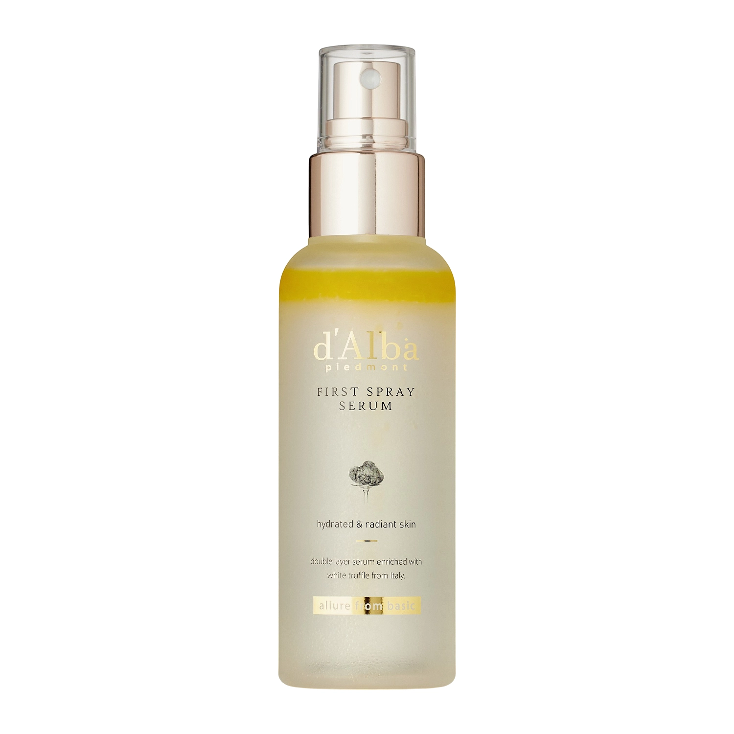 d'Alba - White Truffle First Spray Serum - Осветляющая и увлажняющая сыворотка для лица в форме спрея - 50ml