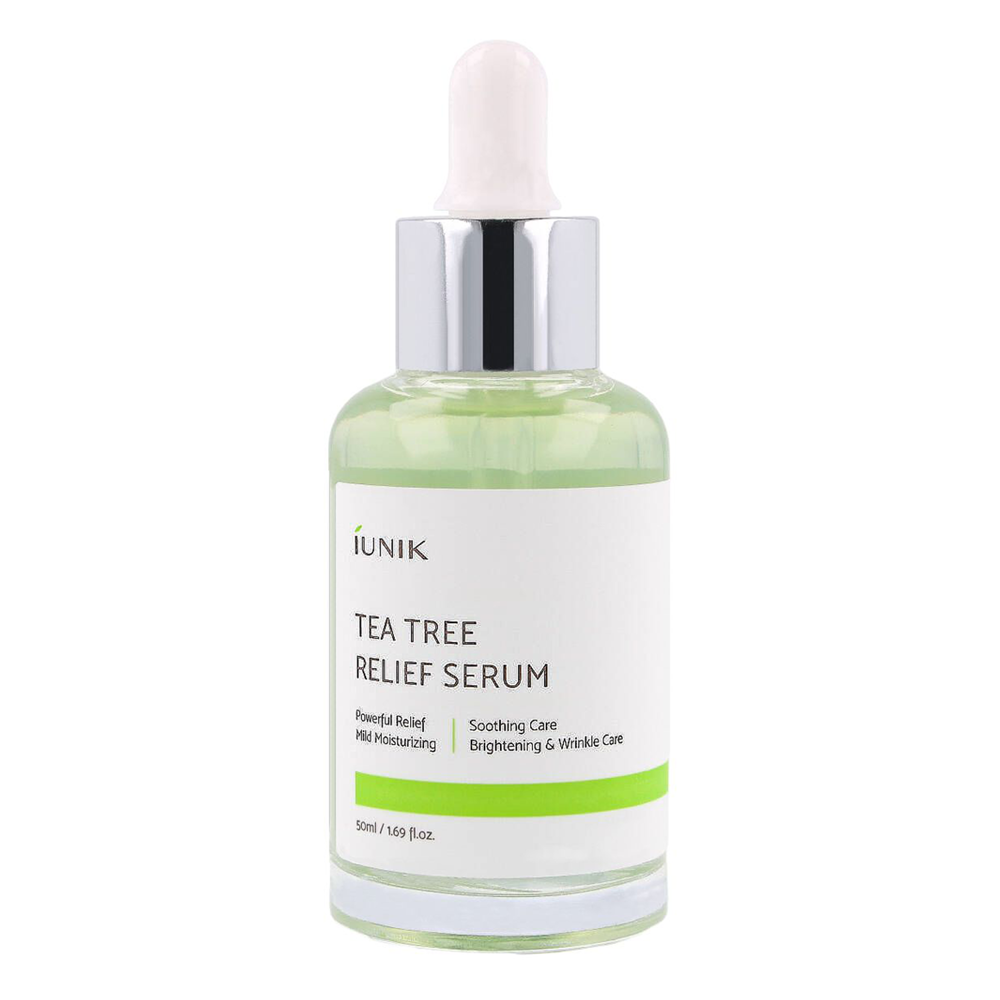 iUNIK - Tea Tree Relief Serum - Сыворотка для проблемной кожи с гидролатом чайного дерева - 50ml