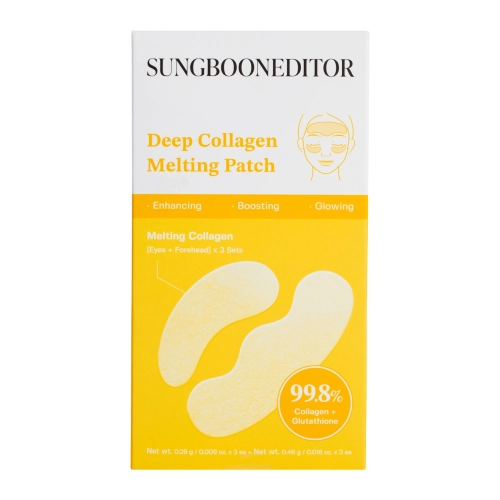 Sungboon Editor - Deep Collagen Melting Patch - Розчинні колагенові патчі для обличчя - 3x0,28g+3x0,46g