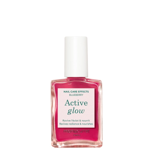 Manucurist - Active - Active Glow - Доглядовий лак 2в1 - Blueberry - 15ml