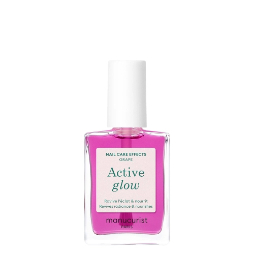 Manucurist - Active - Active Glow - Доглядовий лак 2в1 - Grape - 15ml
