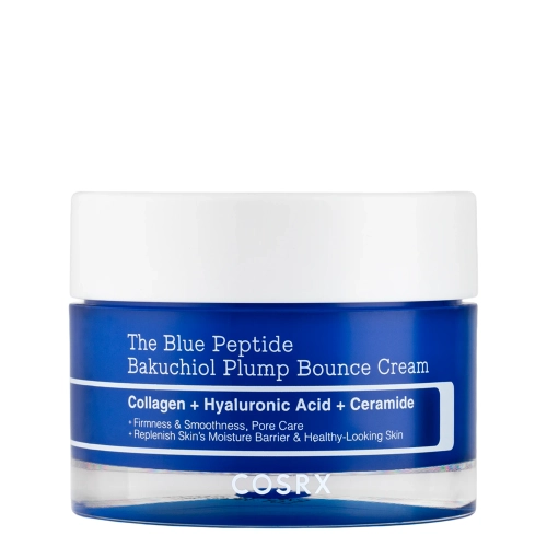 COSRX - The Blue Peptide Bakuchiol Plump Bounce Cream - Зміцнювальний крем з бакучиолом і пептидами - 50g
