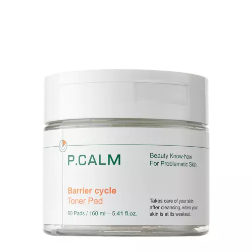 P.Calm - Barrier Cycle Toner Pad - Заспокійливий тонік для обличчя в педах - 60шт/160ml