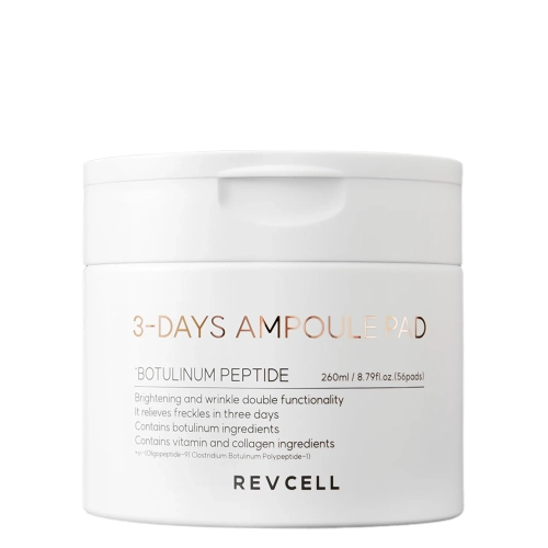 REVCELL - 3-Days Ampule Pad - Зміцнювальні та зволожувальні педи для обличчя - 56шт/260ml