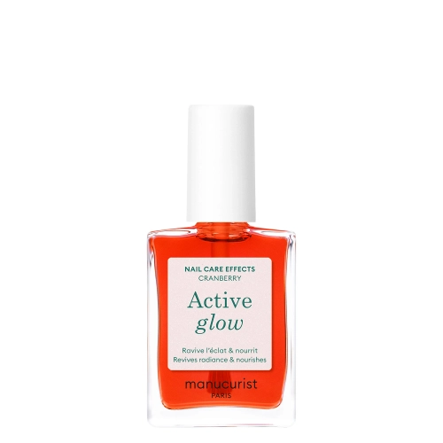 Manucurist - Active - Active Glow - Доглядовий лак 2в1 - Cranberry - 15ml