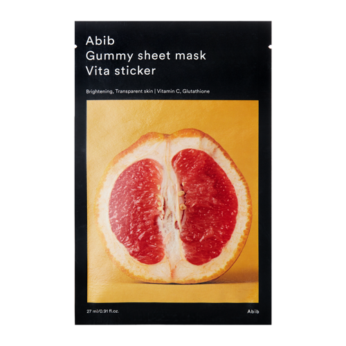 Abib - Gummy Sheet Mask Vita Sticker - Освітлювальна тканинна маска для обличчя з вітаміном С - 27ml