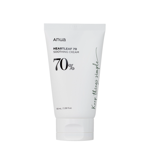Anua - Heartleaf 70% Soothing Cream - Заспокійливий крем для обличчя з екстрактом гуттуїнії - 100ml