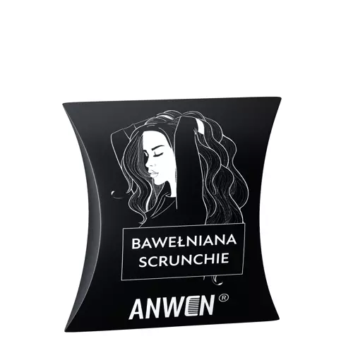 Anwen - Резинка для волосся з бавовни - Чорна