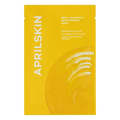 Aprilskin - Real Calendula Deep Essence Mask - Тканинна маска з календулою - 20g