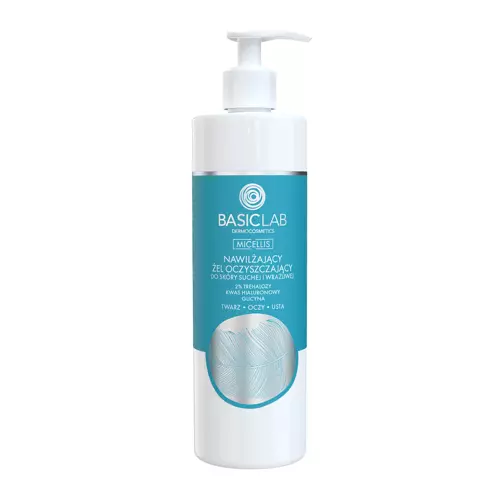 BasicLab - Micellis - Зволожувальний гель для вмивання сухої та чутливої шкіри - 300ml