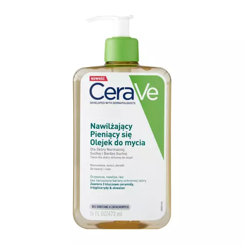 CeraVe - Зволожувальна олія для вмивання обличчя і тіла - 473ml