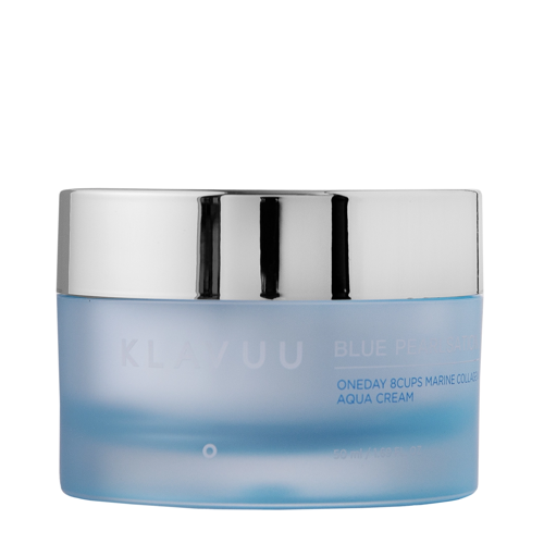 Klavuu - Blue Pearlsation One Day 8 Cups Marine Collagen Aqua Cream - Зволожувальний крем для обличчя з колагеном - 50ml
