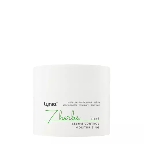 Lynia - Зволожувальний крем для регуляції секреції себуму - 7 Herbs - Sebum Control, Moisturizing - 50ml