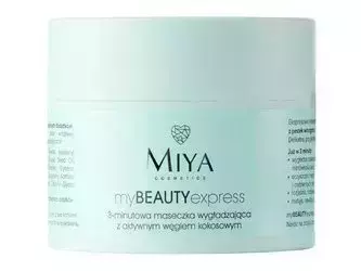 Miya - My Beauty Express - 3-хвилинна розгладжуюча маска з активованим кокосовим вугіллям - 50g