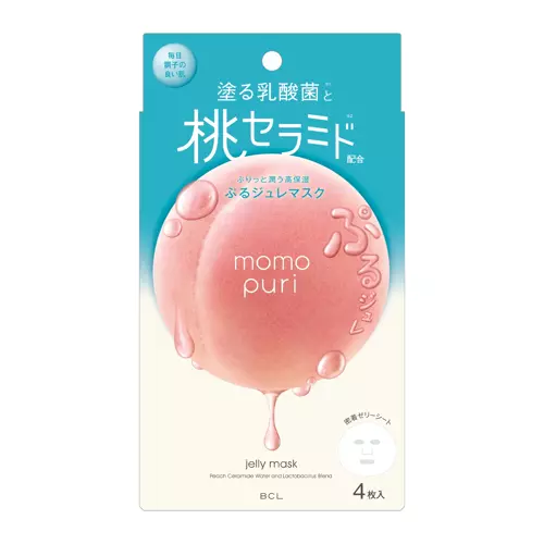 Momopuri - Jelly Mask - Набір зволожувальних масок для обличчя - 4х22ml