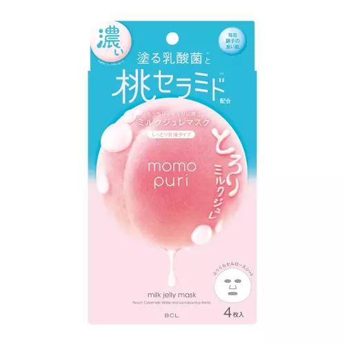 Momopuri - Milk Jelly Mask - Набір тканинних масок для покращення пружності шкіри - 4х22ml