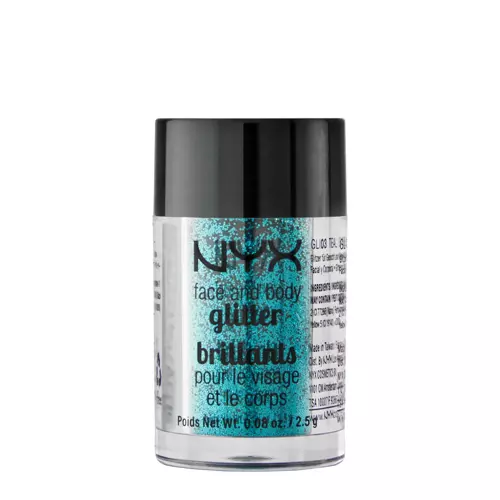 NYX Professional Makeup - Глітер для обличчя і тіла - Face & Body Glitter - 03 Teal - 2,5g