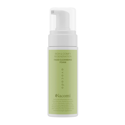 Nacomi - Rich & Comfy Regeneration Face Cleansing Foam - Пінка для вмивання обличчя - Avocado - 150ml