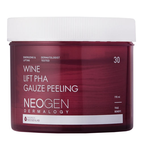 Neogen - Wine Lift PHA Gauze Peeling - Антивікові пілінг-педи з кислотами та виноградом - 30шт./190ml