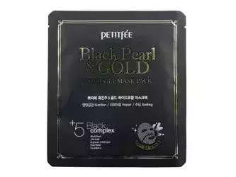 PETITFEE - Black Pearl & Gold Hydrogel Mask Pack -  Гідрогелева маска для обличчя