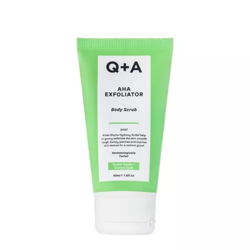 Q+A - AHA Exfoliator Body Scrub - Скраб для тіла з АНА-кислотами - 50ml