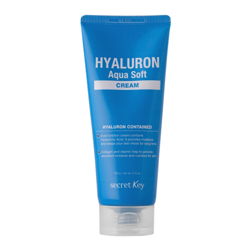 Secret Key - Hyaluron Aqua Soft Cream - Гіалуроновий зволожувальний крем для обличчя - 150g