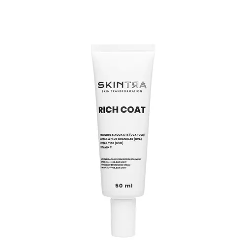 SkinTra - Rich Coat - Антиоксидантний сонцезахисний крем SPF50+/PA++++ IR, Blue Light - 50ml