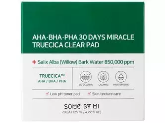 Some By Mi - AHA BHA PHA Days Miracle Truecica Clear Pad - Пілінг-диски для проблемної шкіри - 70 шт.
