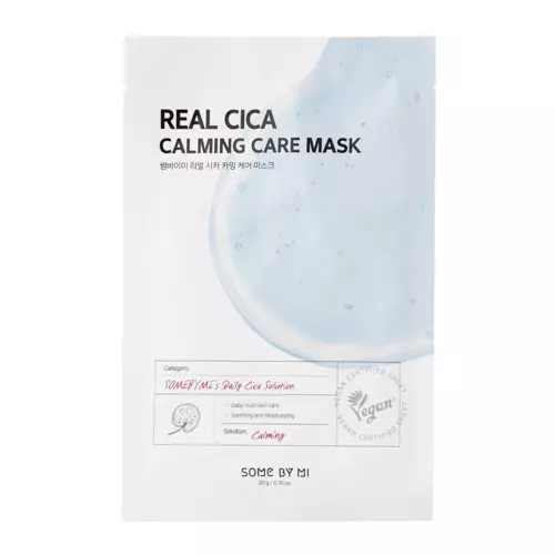 Some By Mi - Заспокійлива тканинна маска з екстрактом центелли - Real Cica Calming Care Mask - 20g