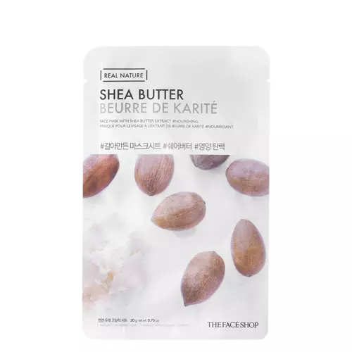 The Face Shop - Natural Mask - Shea Butter - Тканинна маска для обличчя з олією ши - 20g