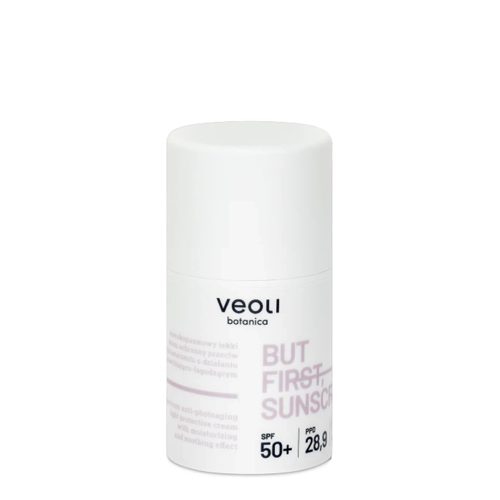Veoli Botanica - But First, Sunscreen - Легкий сонцезахисний крем широкого спектру дії проти фотостаріння зі зволожувально-заспокійливим ефектом - 50ml