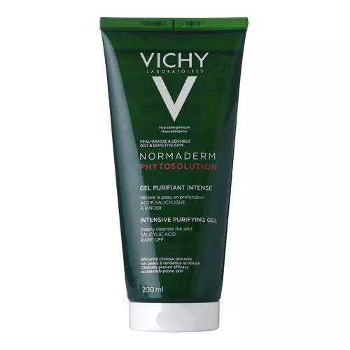Vichy - Гель для глибокого очищення жирної схильної до недоліків шкіри - Normaderm Phytosolution - Purifying Cleansing Gel - 200ml