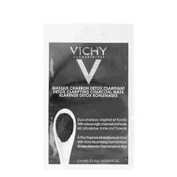 Vichy - Маска-детокс з вугіллям та каоліном для глибокого очищення шкіри обличчя - Detox Clarifying Carbon Mask - 2x6ml