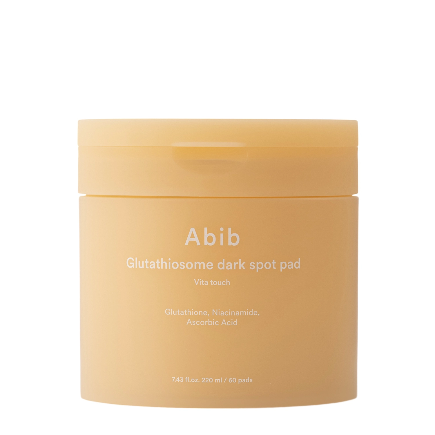 Abib - Glutathiosome Dark Spot Pad Vita Touch - Зволожувальні та освітлювальні педи для обличчя - 220ml/60шт.