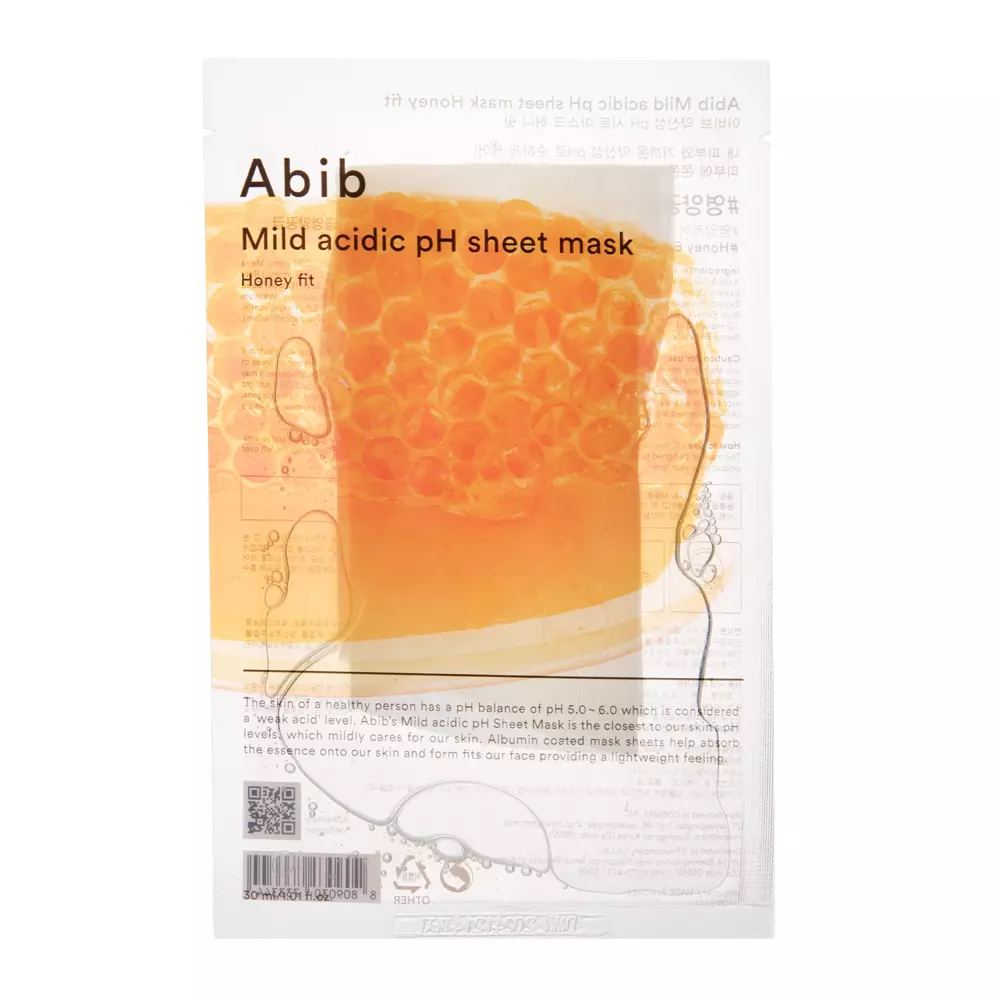 Abib - Mild Acidic pH Sheet Mask Honey Fit - Тканинна маска для обличчя з прополісом - 30ml