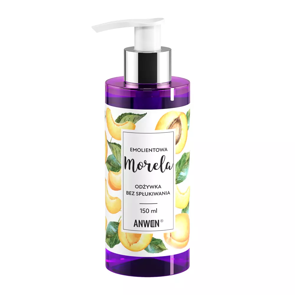 Anwen - Незмивний кондиціонер для волосся з ароматом абрикоси - Emolientowa Morela - Odżywka bez Spłukiwania - 150ml