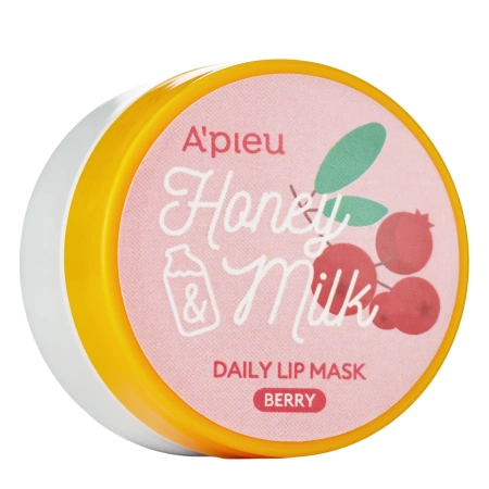 A'pieu - Honey & Milk Daily Lip Mask - Berry - Живильна маска для губ - 6g