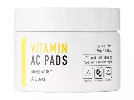 A'pieu - Розгладжуючі спонжі з вітамінами - Vitamin AC Pads - 80g