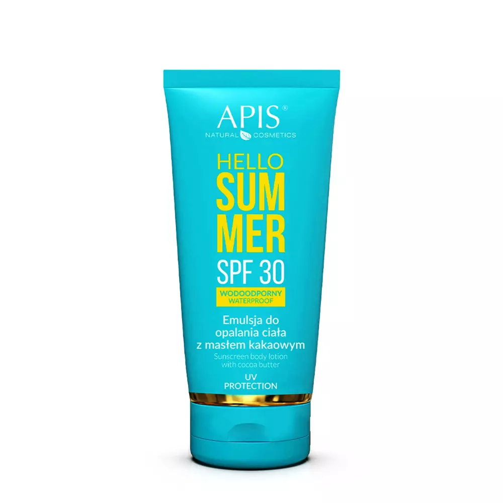 Apis - Сонцезахисна емульсія для тіла з какао-маслом SPF30 - Hello Summer - SPF30 Waterproof - 200ml