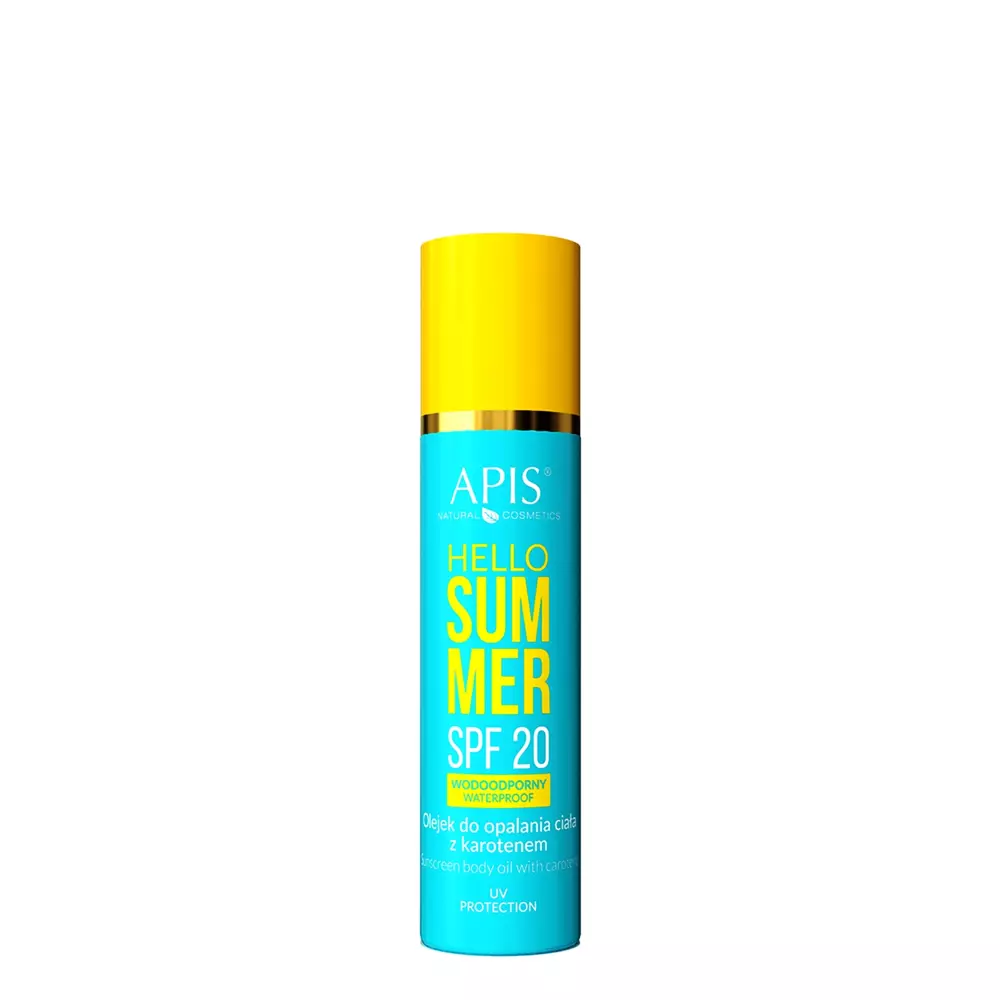 Apis - Сонцезахисна олія для тіла з каротином SPF20 - Hello Summer - SPF20 Waterproof - 150ml