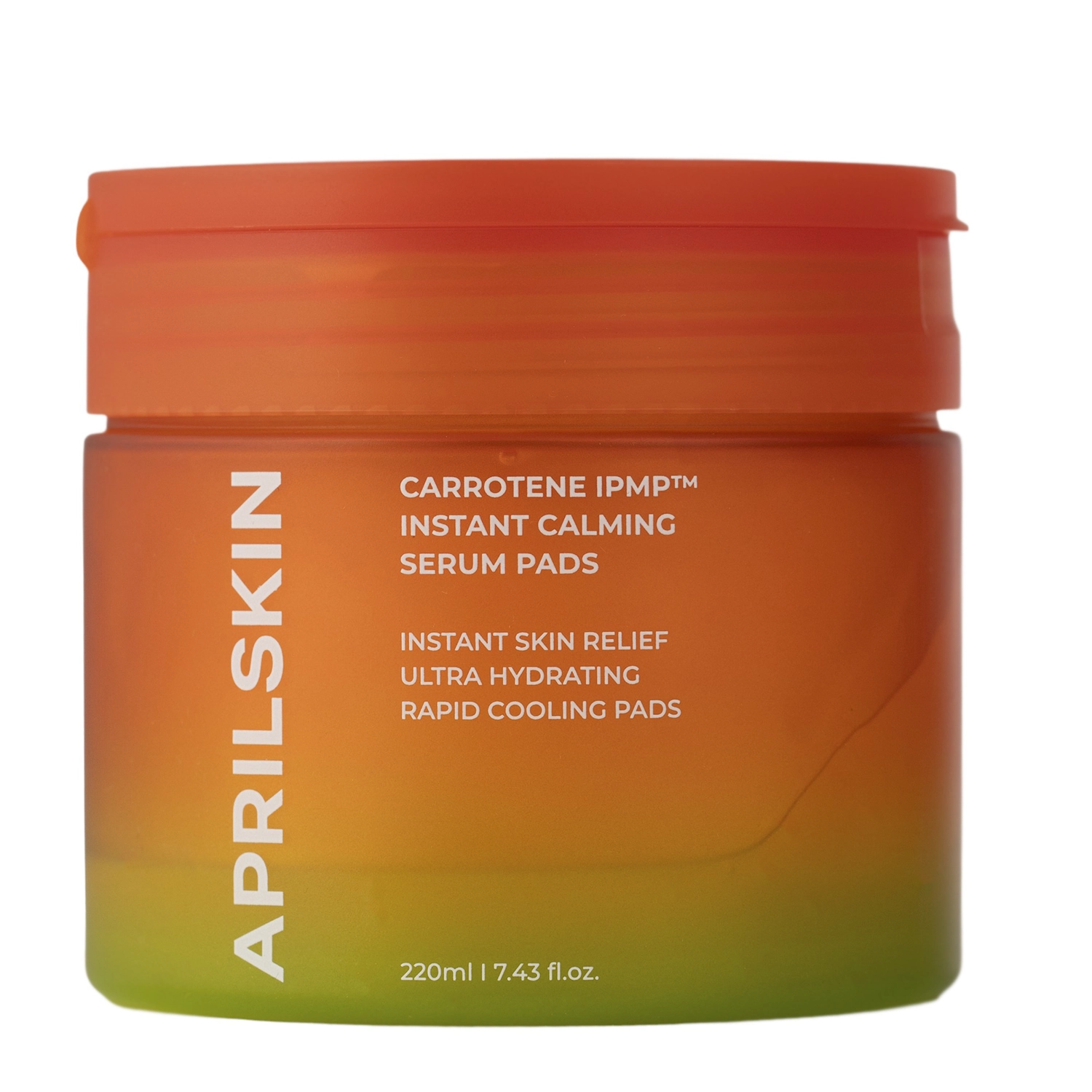 Aprilskin - Carrotene IPMP Instant Calming Serum Pads - Заспокійливі педи для обличчя - 80шт./220g