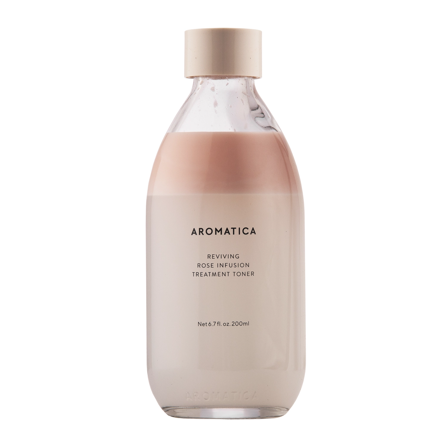 Aromatica - Reviving Rose Infusion Treatment Toner - Двофазний тонер з олією троянди - 200ml